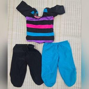 Vintage Handmade Baby Doll Cabbage Patch Leotard and 2 sets tights